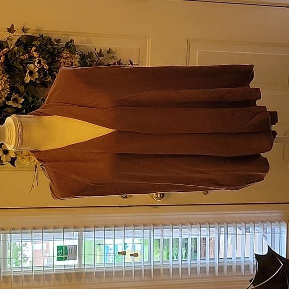 Hot in Hollywood light brown sleeveless sweater cowl neck Small New with…tags - Picture 1 of 9